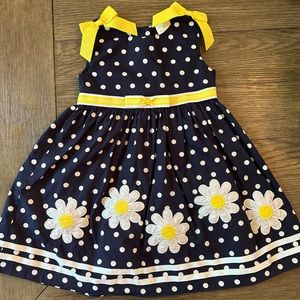 Blueberi Boulevard Dark Navy Dress- 4T